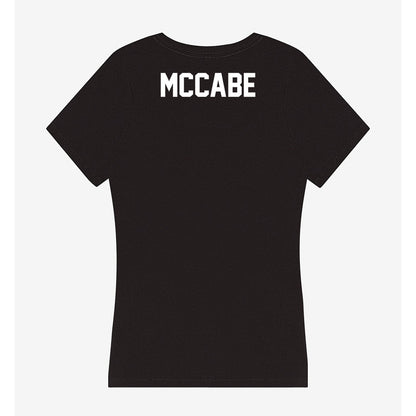 Campbell - NCAA Cheerleading : Victoria McCabe - Women's V-Neck T-Shirt-1