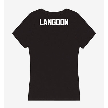 Campbell - NCAA Cheerleading : Ashlyn Langdon - Women's V-Neck T-Shirt-1