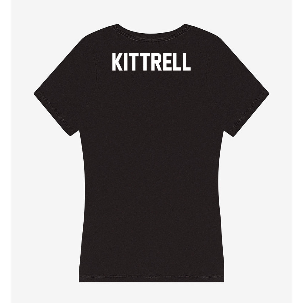 Campbell - NCAA Cheerleading : JayShaynna Kittrell - Women's V-Neck T-Shirt-1