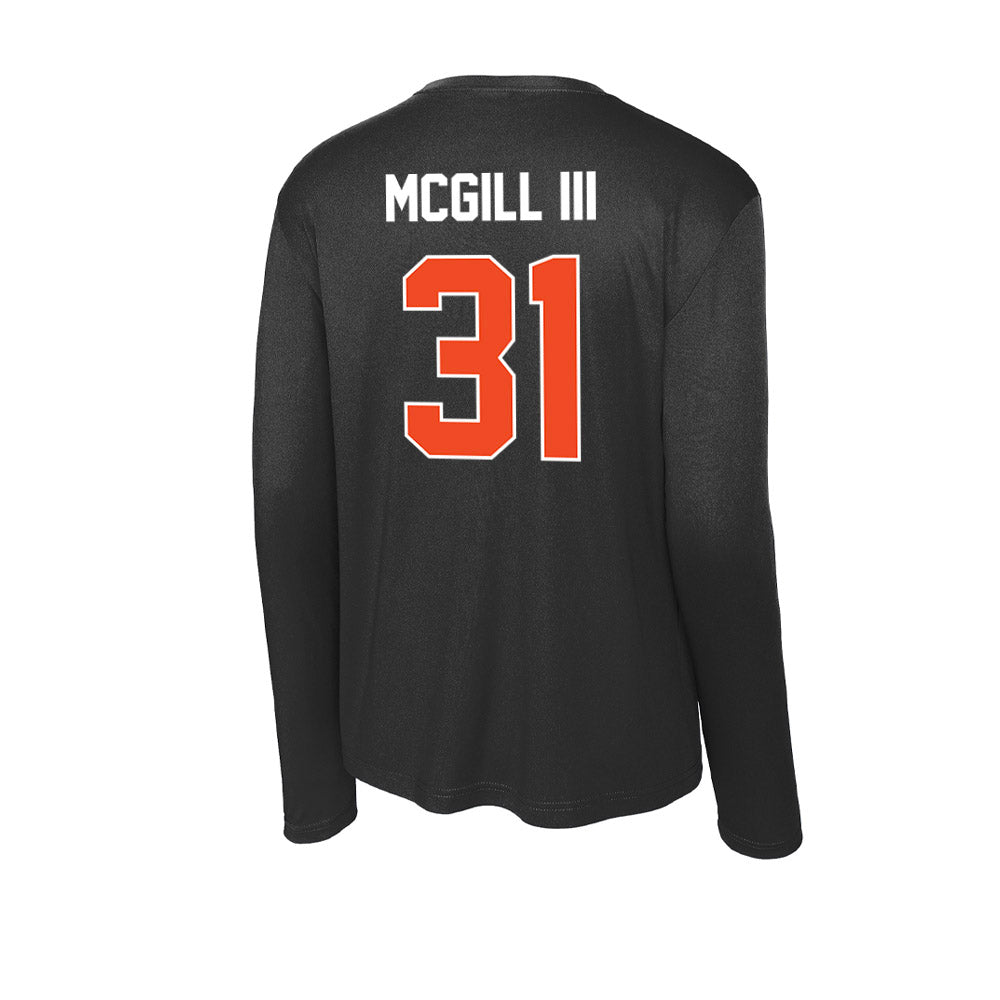 Campbell - NCAA Football : Mikey McGill III - Activewear Long Sleeve T-Shirt-1