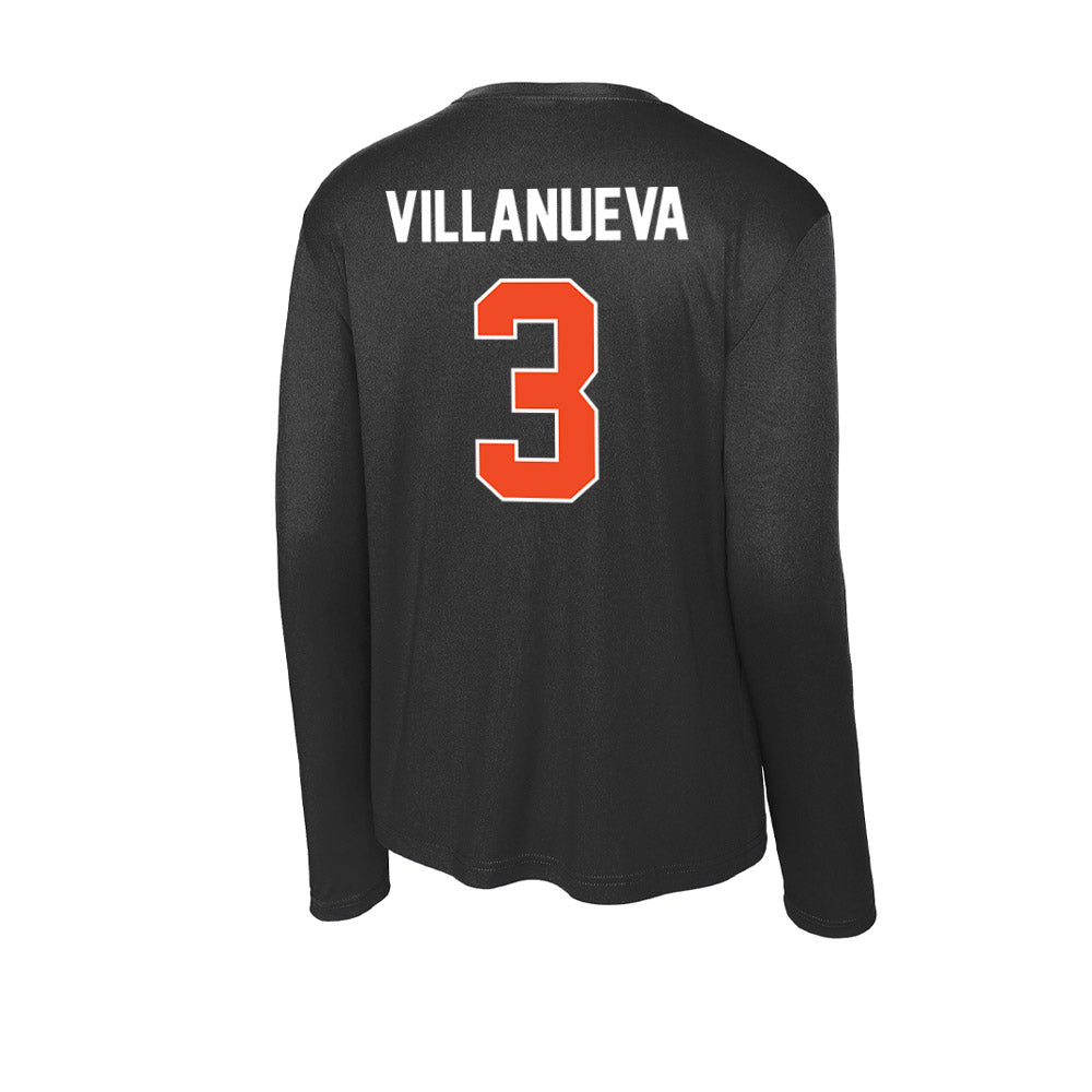 Campbell - NCAA Football : Kalen Villanueva - Activewear Long Sleeve T-Shirt-1