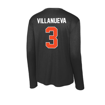 Campbell - NCAA Football : Kalen Villanueva - Activewear Long Sleeve T-Shirt-1