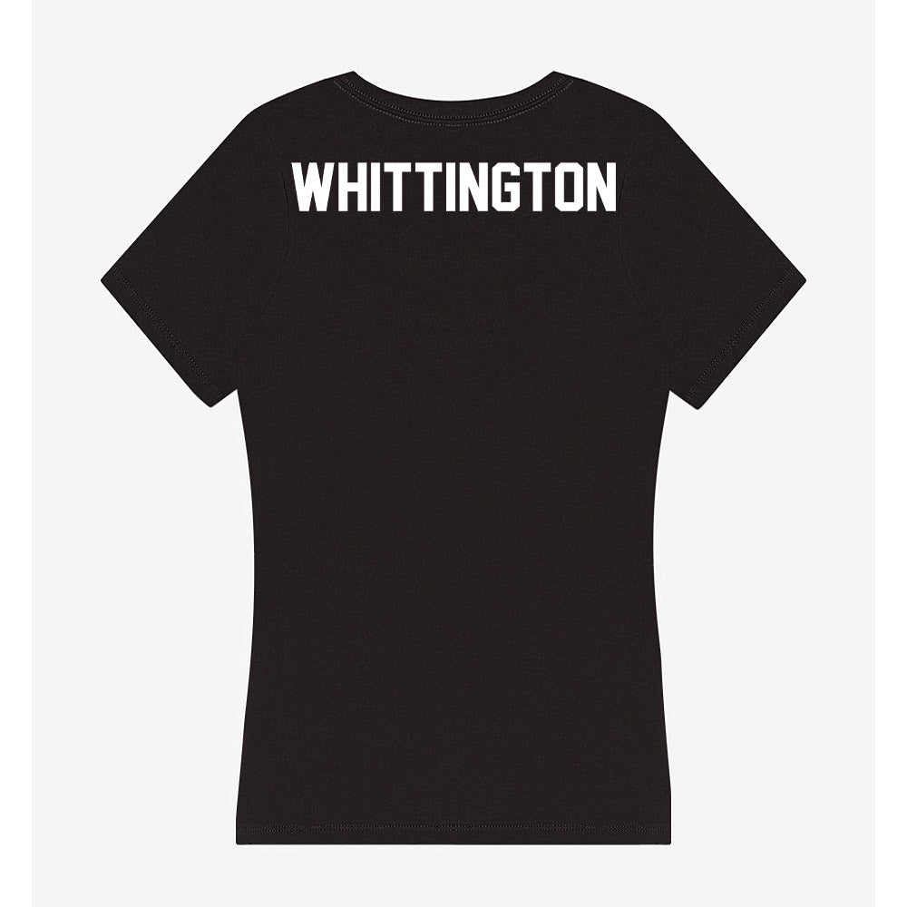 Campbell - NCAA Cheerleading : Whitt Whittington - Women's V-Neck T-Shirt-1