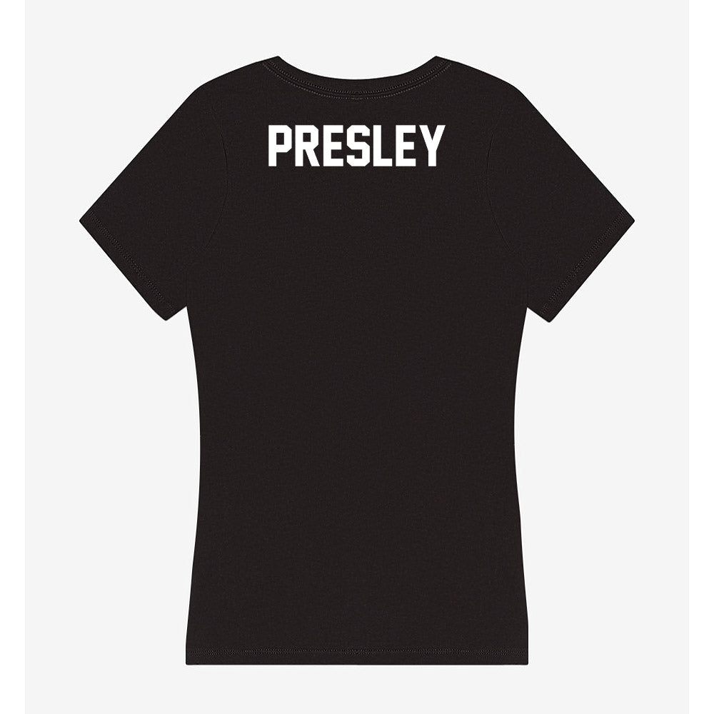 Campbell - NCAA Cheerleading : Madison Presley - Women's V-Neck T-Shirt-1