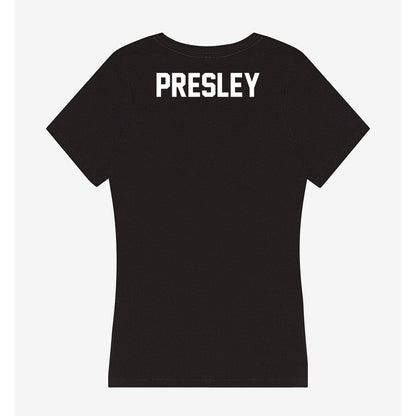 Campbell - NCAA Cheerleading : Madison Presley - Women's V-Neck T-Shirt-1