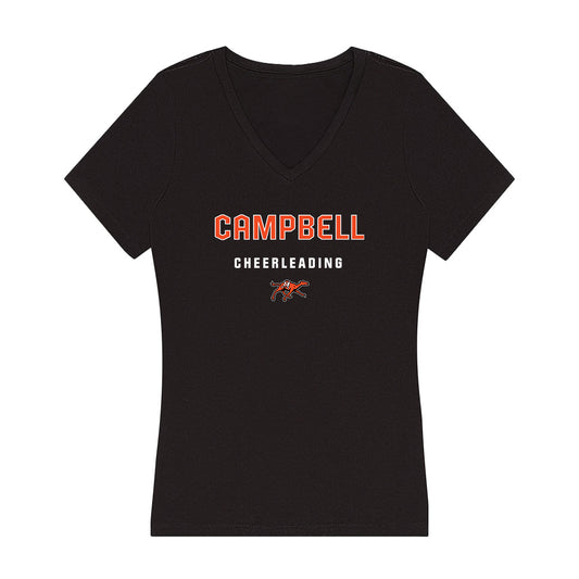 Campbell - NCAA Cheerleading : Lila Biasi - Women's V-Neck T-Shirt-0