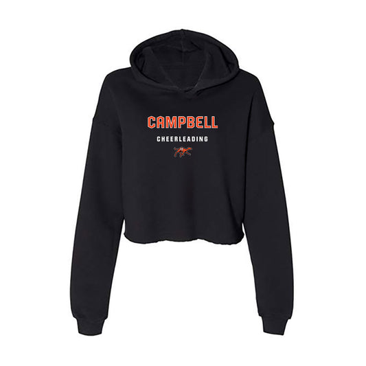Campbell - NCAA Cheerleading : Kaitlyn Hale - Women's Crop Fleece Hooded Sweatshirt-0