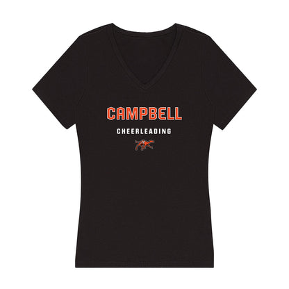 Campbell - NCAA Cheerleading : Jordan Dean - Women's V-Neck T-Shirt-0