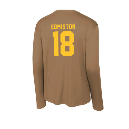 Wyoming - NCAA Football : Bart Edmiston - Activewear Long Sleeve T-Shirt-1