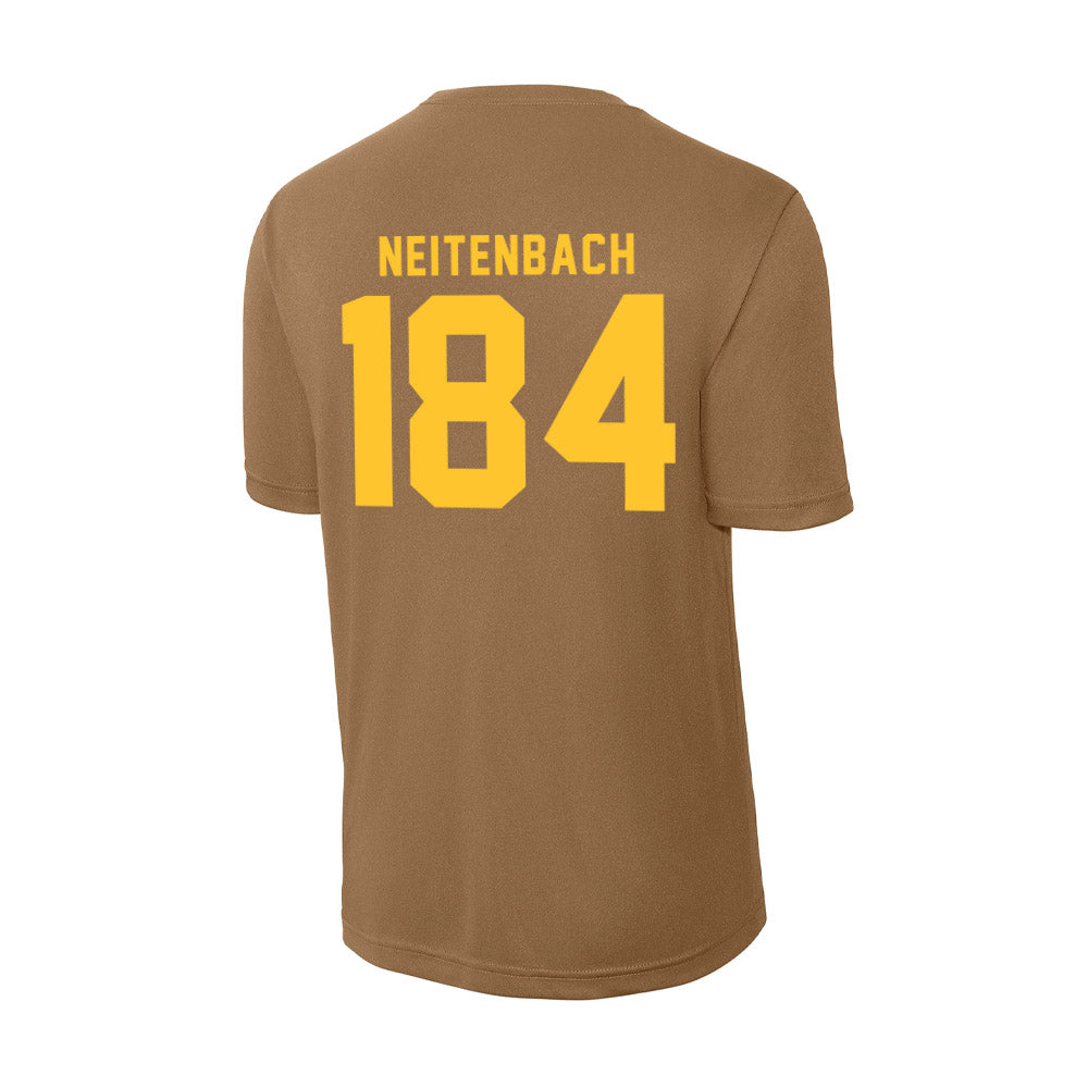 Wyoming - NCAA Wrestling : Eddie Neitenbach - Activewear T-Shirt-1