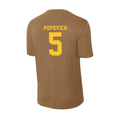 Wyoming - NCAA Football : Justin Popovich - Classic Shersey Activewear T-Shirt-1