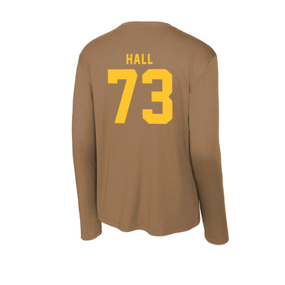 Wyoming - NCAA Football : Caleb Hall - Activewear Long Sleeve T-Shirt-1