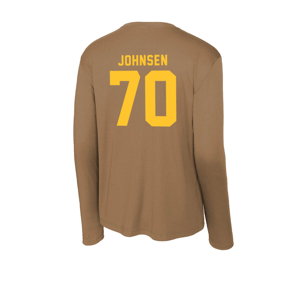 Wyoming - NCAA Football : Rex Johnsen - Activewear Long Sleeve T-Shirt-1