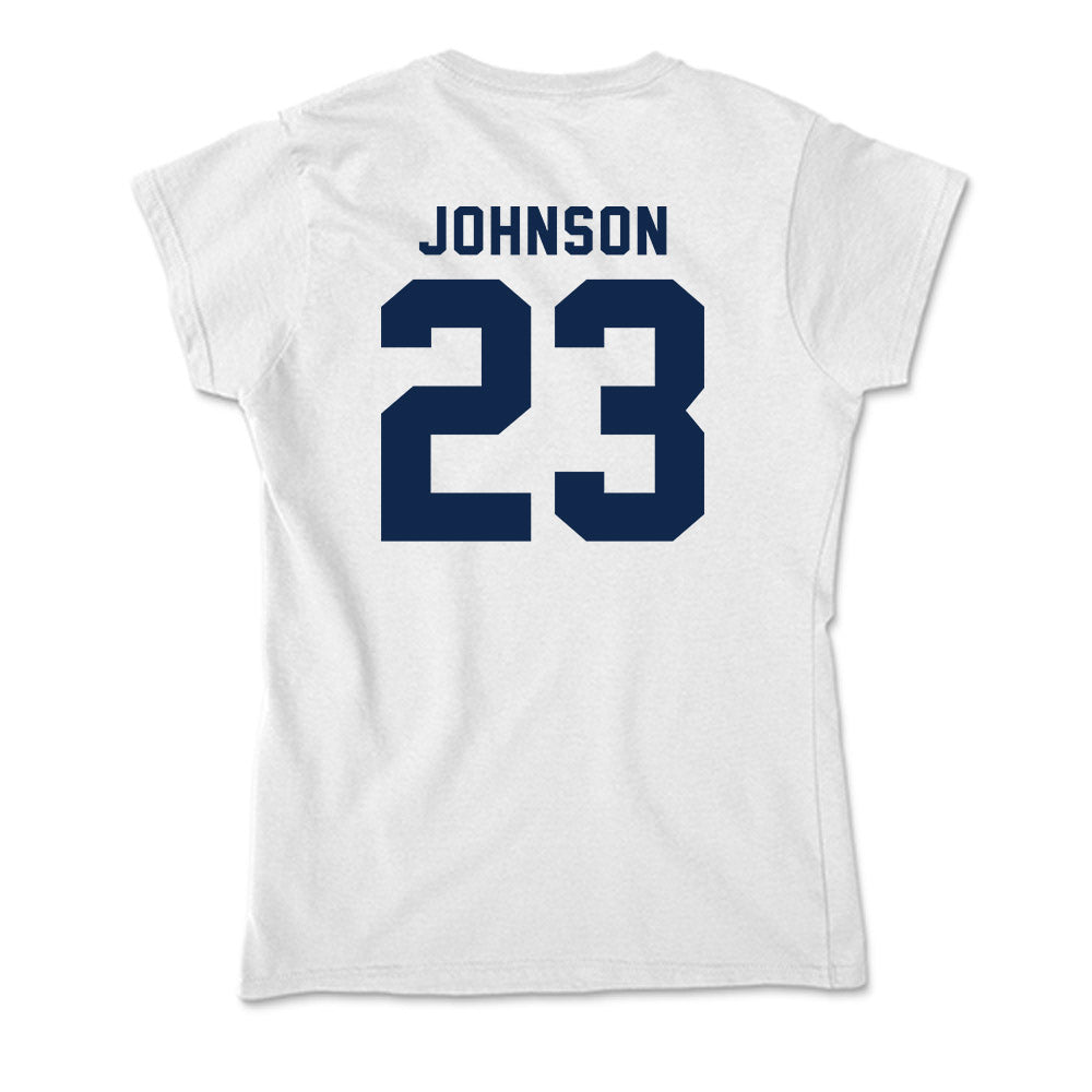 UCSD - NCAA Men's Basketball : Trap Johnson - Soft Style Women’s T-Shirt-1