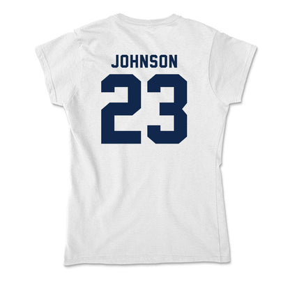 UCSD - NCAA Men's Basketball : Trap Johnson - Soft Style Women’s T-Shirt-1