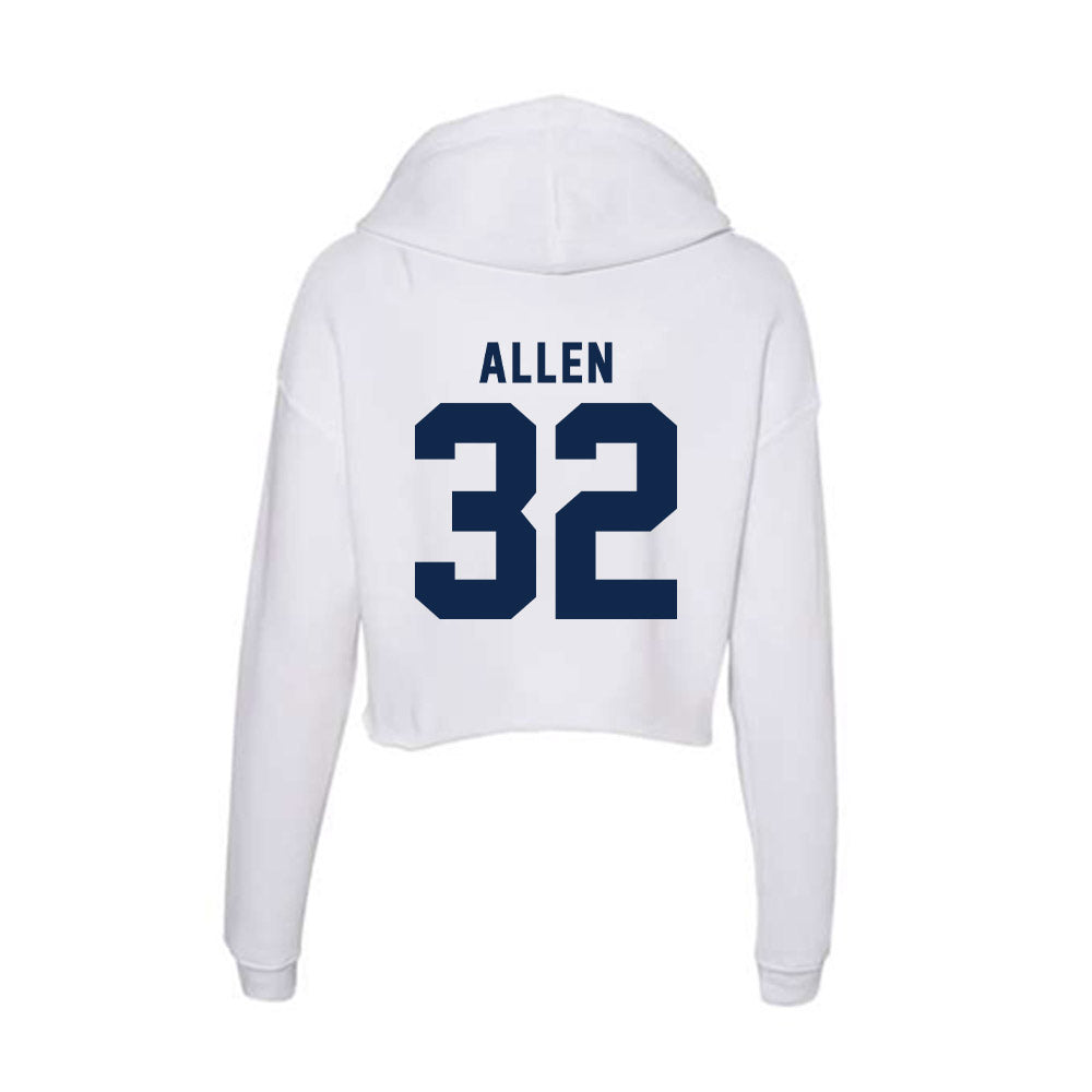 UCSD - NCAA Softball : Hannah Allen - Women's Crop Fleece Hoodie-1
