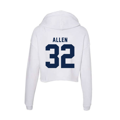 UCSD - NCAA Softball : Hannah Allen - Women's Crop Fleece Hoodie-1