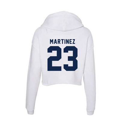 UCSD - NCAA Baseball : Trevian Martinez - Women's Crop Fleece Hoodie-1