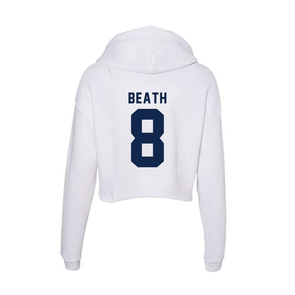 UCSD - NCAA Men's Basketball : Leo Beath - Women's Crop Fleece Hoodie-1