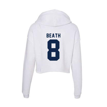 UCSD - NCAA Men's Basketball : Leo Beath - Women's Crop Fleece Hoodie-1