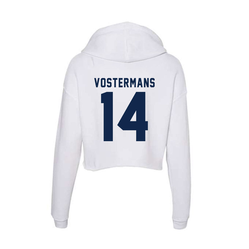 UCSD - NCAA Women's Soccer : Kiki Vostermans - Women's Crop Fleece Hooded Sweatshirt-1