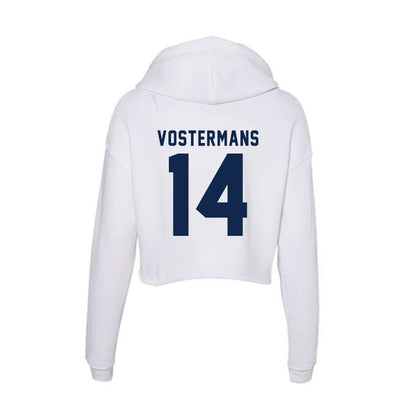 UCSD - NCAA Women's Soccer : Kiki Vostermans - Women's Crop Fleece Hooded Sweatshirt-1