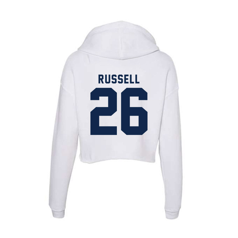 UCSD - NCAA Baseball : Ethan Russell - Women's Crop Fleece Hoodie-1