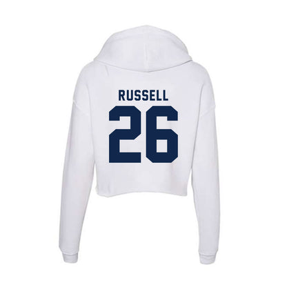 UCSD - NCAA Baseball : Ethan Russell - Women's Crop Fleece Hoodie-1