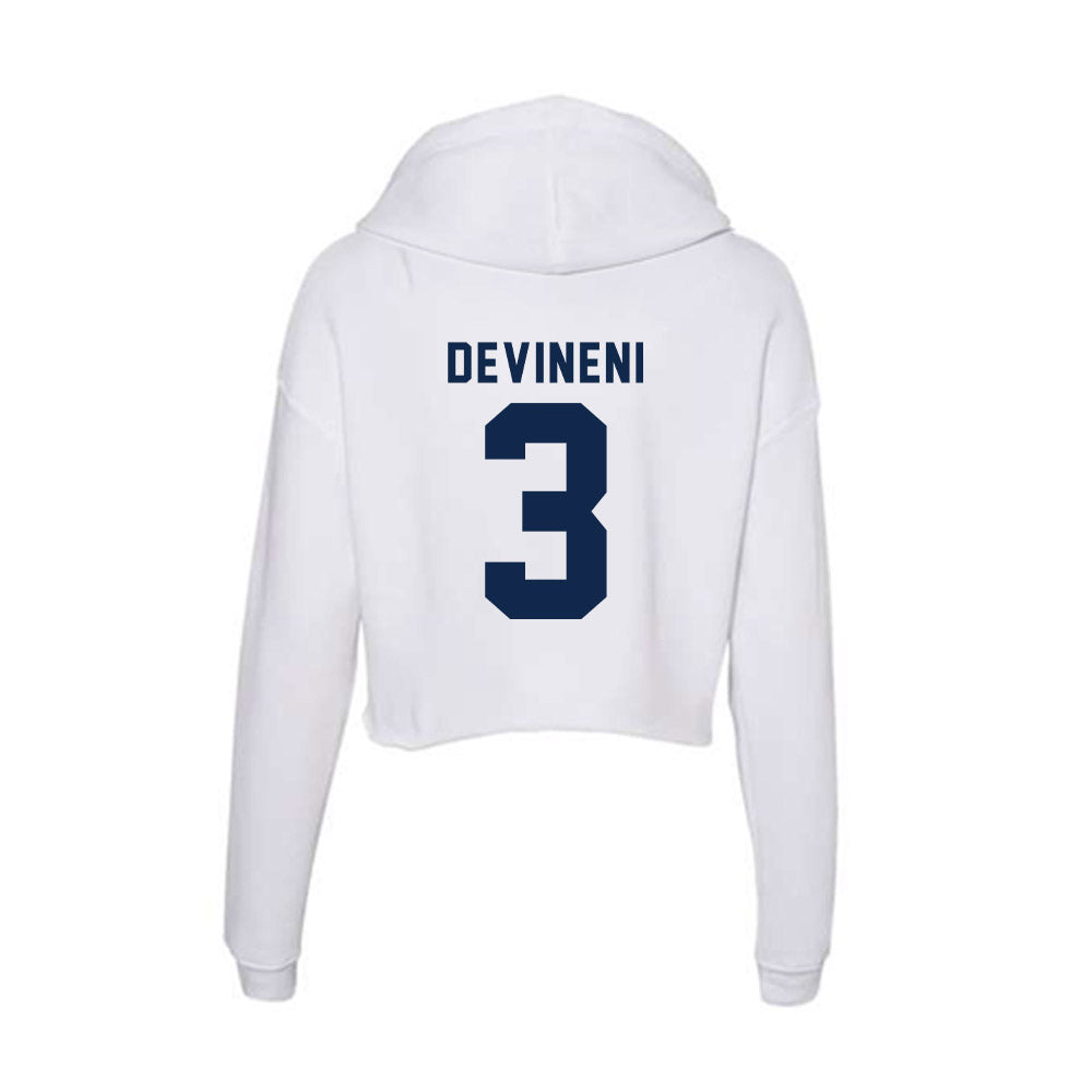 UCSD - NCAA Men's Tennis : Sanjith Devineni - Women's Crop Fleece Hoodie-1