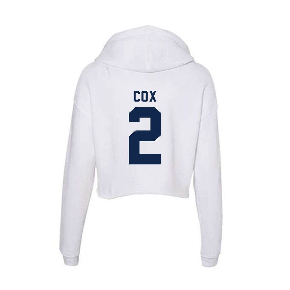 UCSD - NCAA Men's Basketball : Christopher Cox - Women's Crop Fleece Hoodie-1