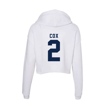 UCSD - NCAA Men's Basketball : Christopher Cox - Women's Crop Fleece Hoodie-1