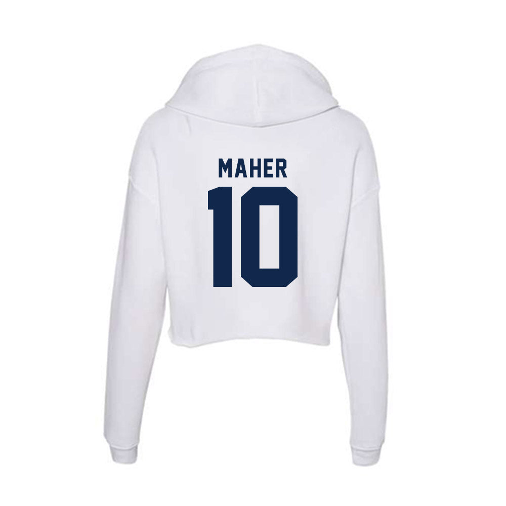 UCSD - NCAA Baseball : Thomas Maher - Women's Crop Fleece Hoodie-1