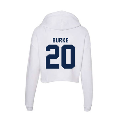 UCSD - NCAA Men's Basketball : Aidan Burke - Women's Crop Fleece Hoodie-1