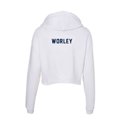 UCSD - NCAA Women's Rowing : Audrey Worley - Women's Crop Fleece Hoodie-1