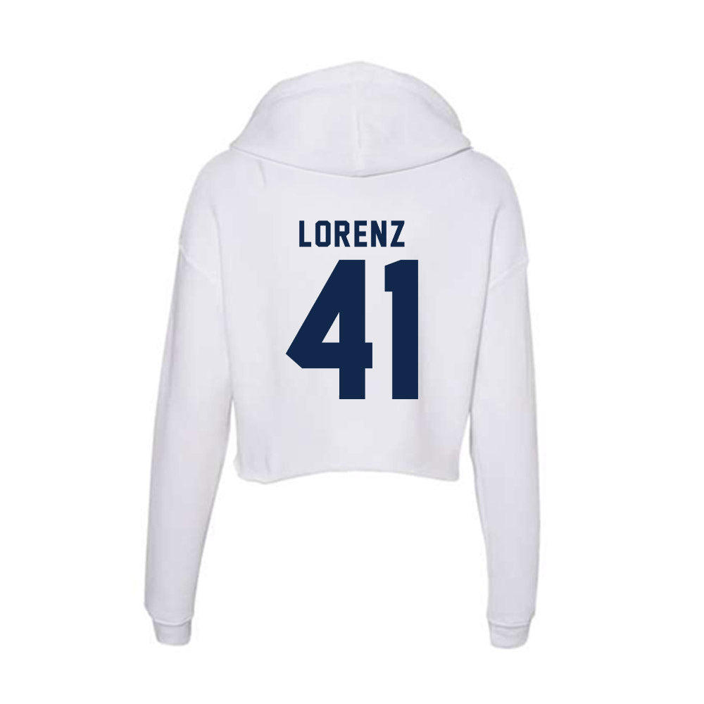 UCSD - NCAA Baseball : Jack Lorenz - Women's Crop Fleece Hoodie-1