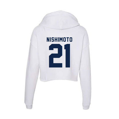 UCSD - NCAA Men's Soccer : Jack Nishimoto - Women's Crop Fleece Hoodie-1