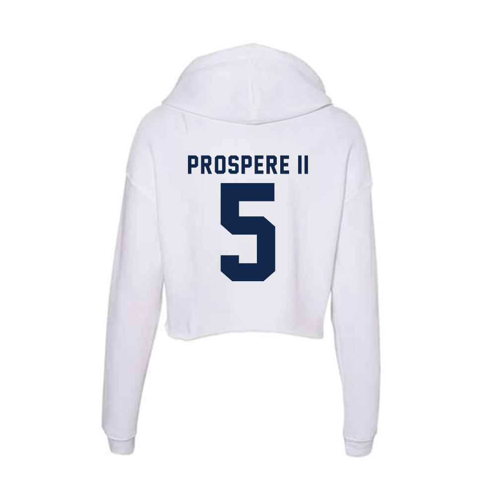 UCSD - NCAA Men's Basketball : Emanuel Prospere II - Women's Crop Fleece Hoodie-1