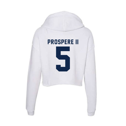 UCSD - NCAA Men's Basketball : Emanuel Prospere II - Women's Crop Fleece Hoodie-1