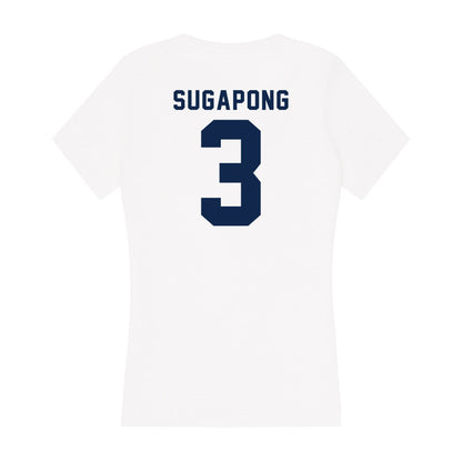 UCSD - NCAA Women's Basketball : Sumayah Sugapong - Women's V-Neck T-Shirt-1