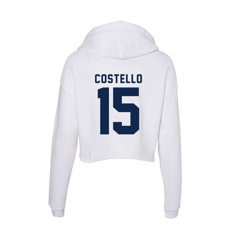 UCSD - NCAA Baseball : Nick Costello - Women's Crop Fleece Hoodie-1