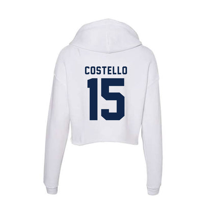 UCSD - NCAA Baseball : Nick Costello - Women's Crop Fleece Hoodie-1