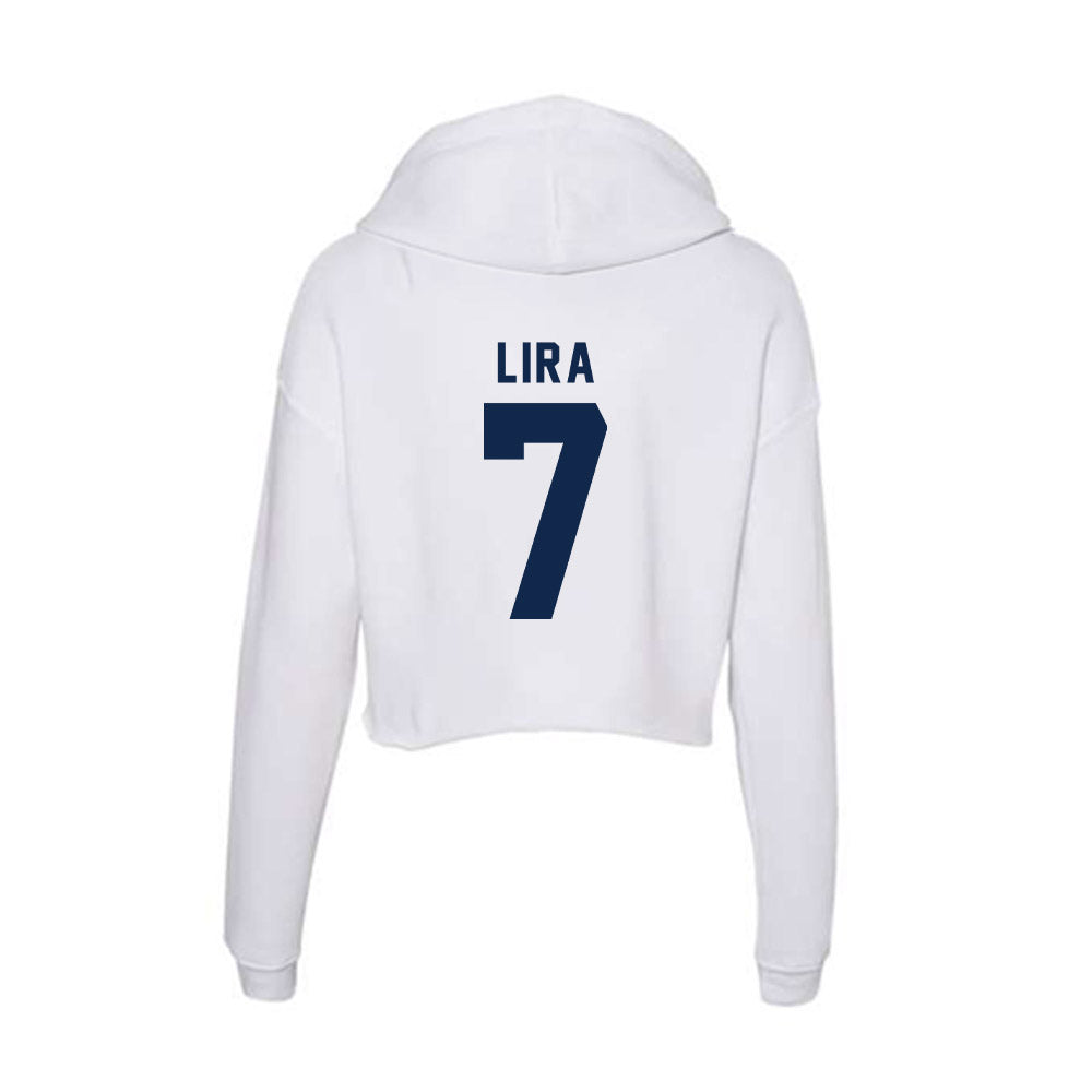 UCSD - NCAA Softball : Auddrey Lira - Women's Crop Fleece Hoodie-1