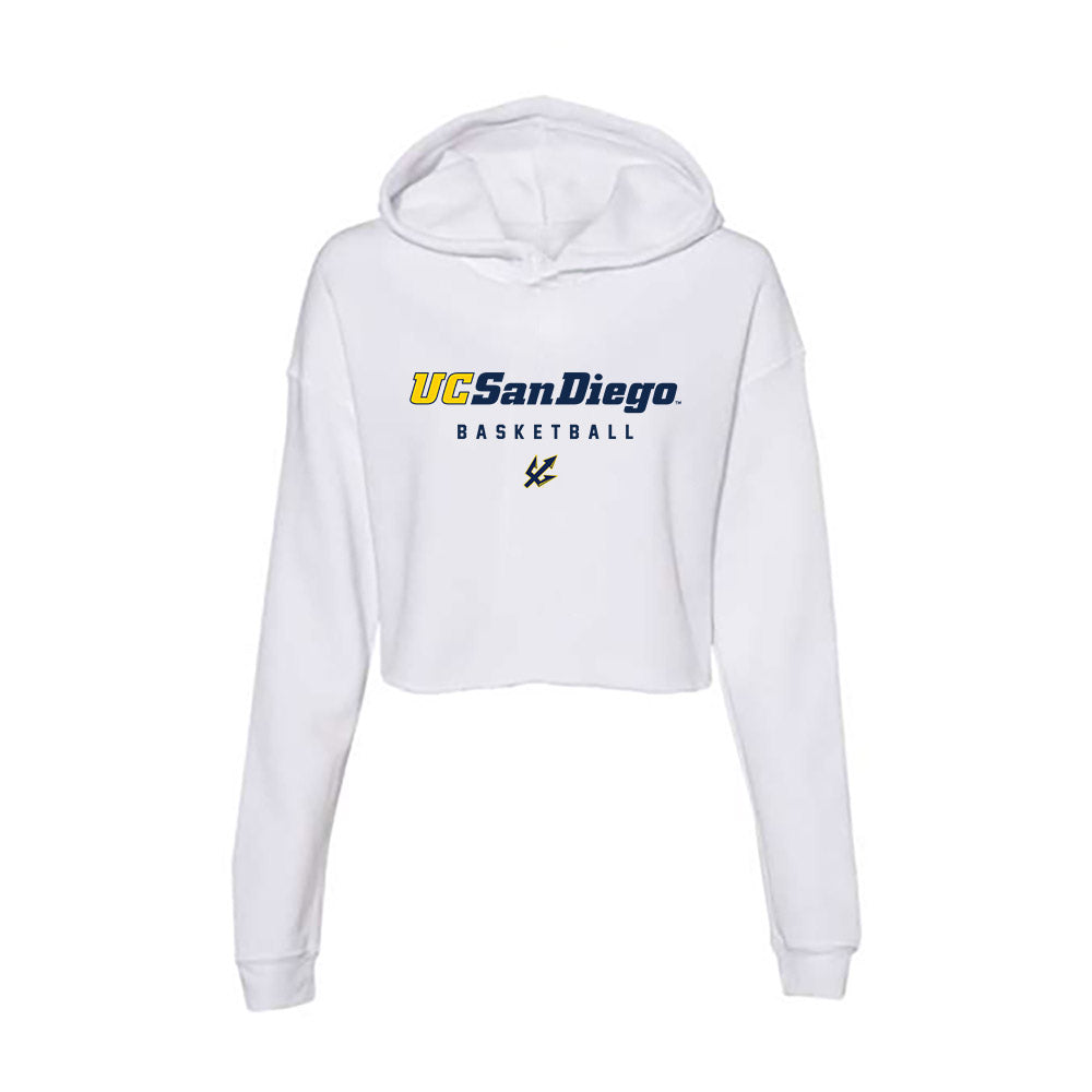 UCSD - NCAA Women's Basketball : Dymonique Maxie - Women's Crop Fleece Hoodie-0