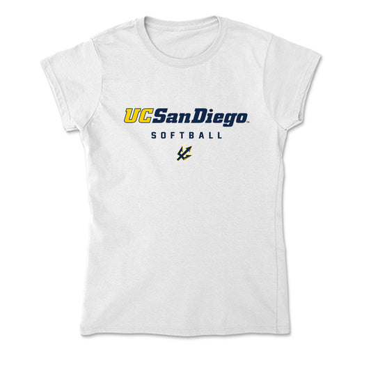 UCSD - NCAA Softball : Aubrey Akins - Soft Style Women’s T-Shirt-0