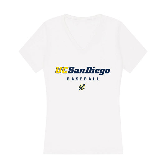 UCSD - NCAA Baseball : Jonathan Tena - Women's V-Neck T-Shirt-0