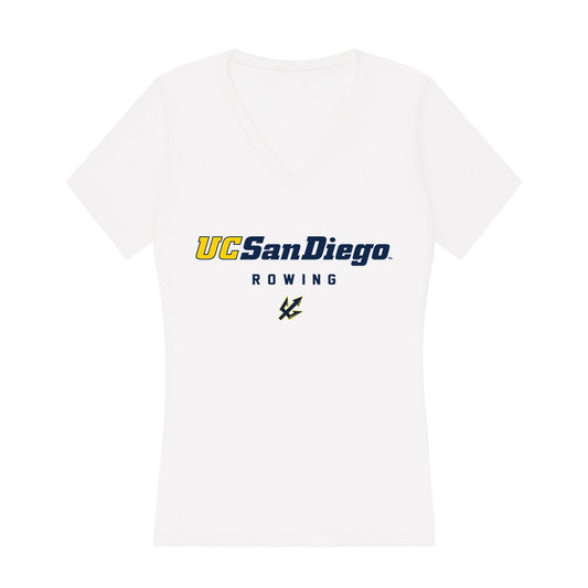 UCSD - NCAA Women's Rowing : Maya Zentner - Women's V-Neck T-Shirt-0