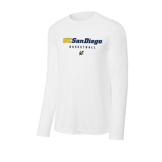 UCSD - NCAA Men's Basketball : Emanuel Prospere II - Activewear Long Sleeve T-Shirt-0