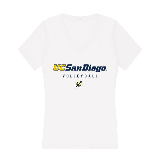 UCSD - NCAA Women's Volleyball : Hayden Shanafelt - Women's V-Neck T-Shirt-0