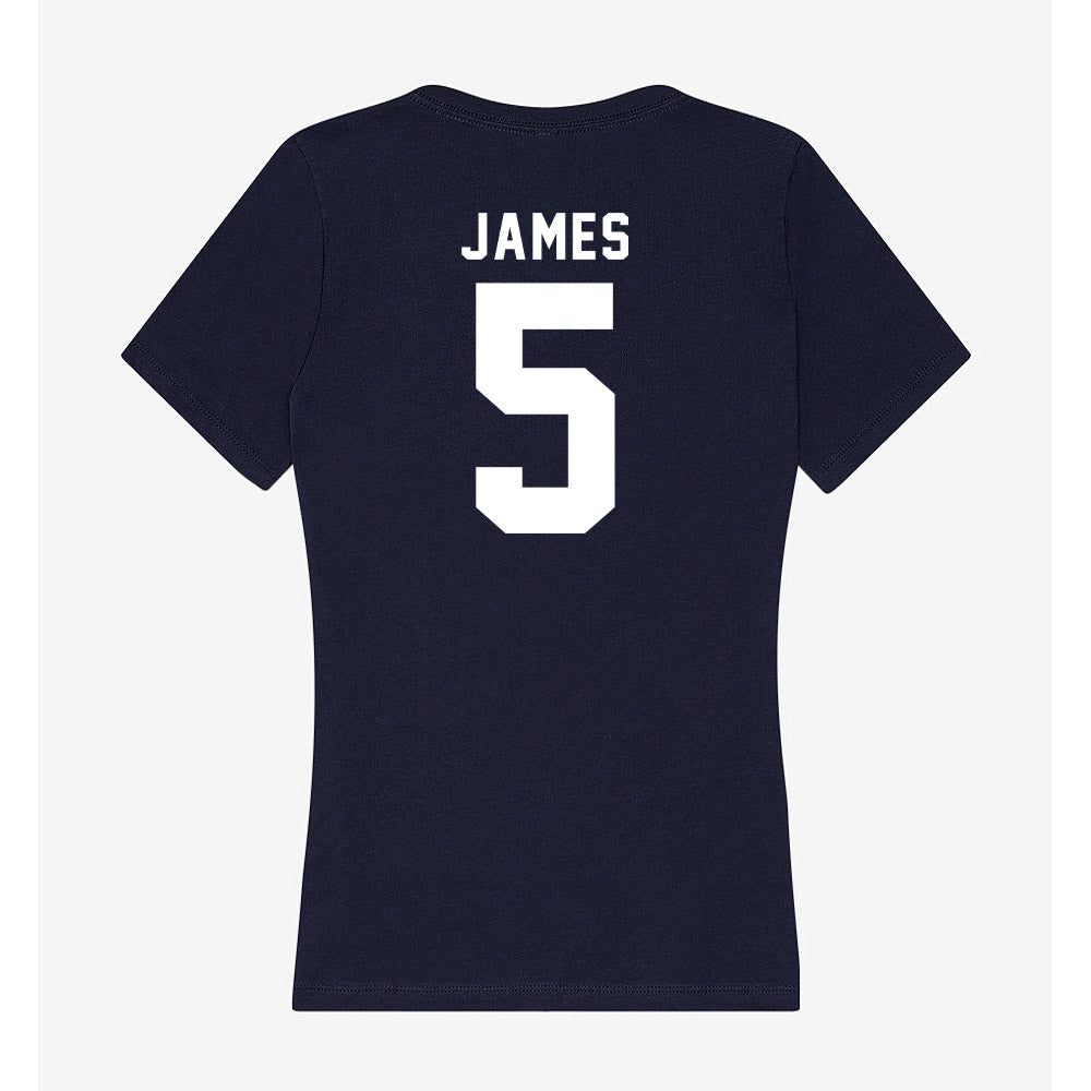 Old Dominion - NCAA Football : Maurki James - Women's V-Neck T-Shirt-1