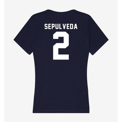 Old Dominion - NCAA Women's Basketball : Vanessa Rae Sepulveda - Classic Shersey Women's V-Neck T-Shirt-1